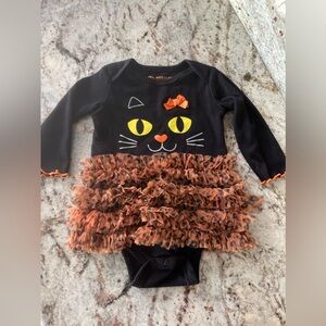 Holiday Editions Halloween Black Baby Girls Bodysuit Size 6-9 Months used